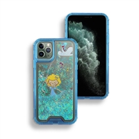 iPhone 11 Pro Max (6.5") Liquid Glitter Quicksand Hybrid Cover Case HYB26 Design 05