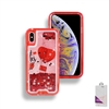 iPhone XS Max Liquid Glitter Quicksand Hybrid Cover Case HYB26 Design 03
