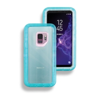 Samsung Galaxy S9 Hybrid 3pcs Cover Case Transparent Blue