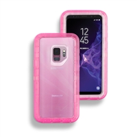 Samsung Galaxy S9 Hybrid 3pcs Cover Case Transparent Pink