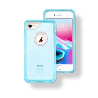 Apple iPhone 6/7/8 Hybrid 3pcs Cover Case Transparent Blue