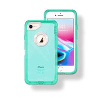 Apple iPhone 6/7/8 Hybrid 3pcs Cover Case Transparent Green