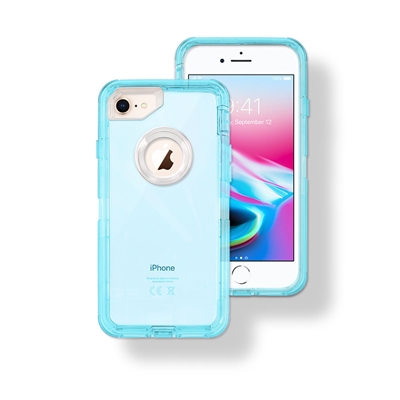 Apple iPhone X/XS Hybrid 3pcs Cover Case Transparent Blue