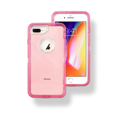Apple iPhone XR Hybrid 3pcs Cover Case Transparent Pink