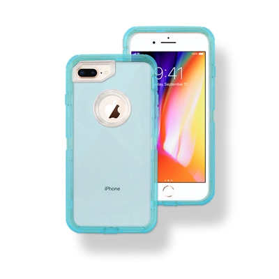 Apple iPhone XS MAX Hybrid 3pcs Cover Case Transparent Blue