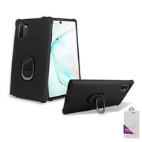 Samsung Galaxy Note 10 Hybrid Ring Kickstand Case HYB32 Black/ Black