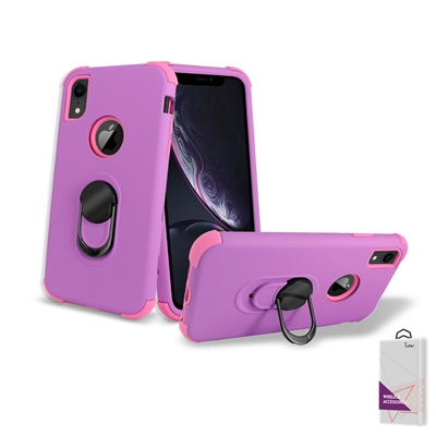 iPhone Xs Max Hybrid Ring Kickstand Case HYB32 Purple/Pink