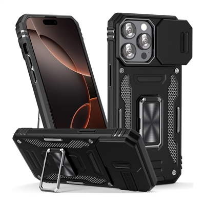 iPhone 16 Plus Camera Cover  & Ring Kickstand Case