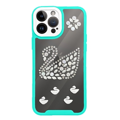 Apple iPhone 14 Designed Pearl Swan Case With Camera Cover FOR WHOLESALE