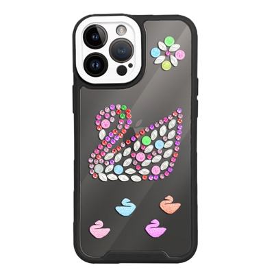 Apple iPhone 14 Pro Max Designed Pearl Swan Case With Camera Cover FOR WHOLESALE