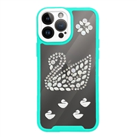 Apple iPhone 14 Designed Pearl Swan Case With Camera Cover FOR WHOLESALE