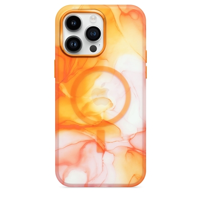 Apple iPhone 14 Pro Colorful Watercolor Wireless Charging Case