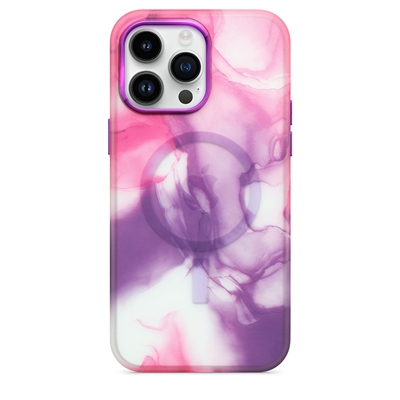 Apple iPhone 14 Pro Colorful Watercolor Wireless Charging Case