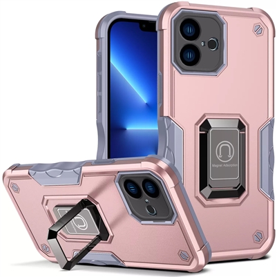 iPhone 16 Plus Robotic Hybrid Case with Magnetic Ring Stand