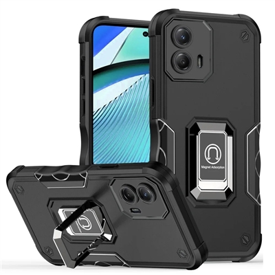 Motorola MOTO G 5G 2024 Robotic Hybrid Case with Magnetic Ring Stand