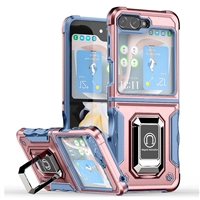 Samsung Galaxy Z Flip 5 Robotic Hybrid Case with Magnetic Ring Stand