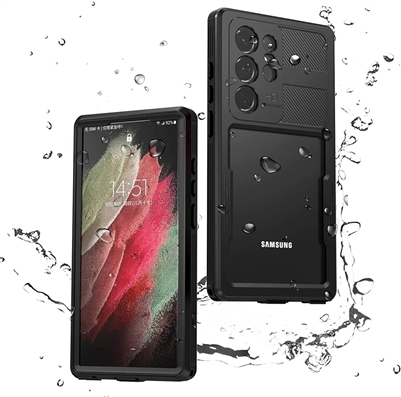 Samsung Galaxy S23 Ultra Redpepper Waterproof  Shockproof Dirt Proof Case Cover Black