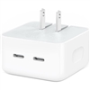 35W DUAL PD USB C HOME QUICK CHARGER ADAPTOR WHITE