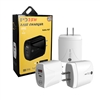 25W Type C + USB Fast Wall Charger Adaptor White