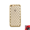 iPhone 5 / 5S / 5SE TPU Lattice Electroplate Gold