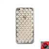 iPhone 5 / 5S / 5SE TPU Lattice Electroplate Silver