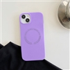 iPhone 14 Pro 6.1" Liquid Silicone Gel Skin Wireless Charging Case Light Purple