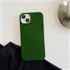 iPhone 15 Liquid Silicone Gel Skin Wireless Charging Case Green