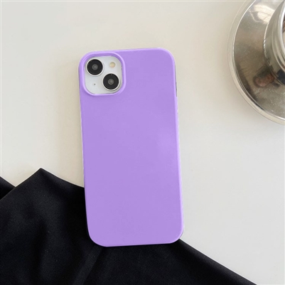 iPhone 15 Pro Liquid Silicone Gel Skin Wireless Charging Case Purple