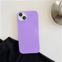 iPhone 15 Plus Liquid Silicone Gel Skin Wireless Charging Case Purple