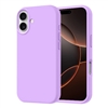 iPhone 16 Plus Liquid Silicone Gel Skin Wireless Charging Case Purple