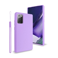 Samsung Galaxy Note 20 Ultra Liquid Silicone Gel Skin Case Purple