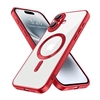 IPHONE 16 WIRELESS CHARGING TPU CASE WITH CHROME EDGE & CAMERA COVER RED