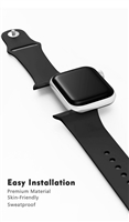 38/40/41MM SILICON IWATCH BAND BLACK