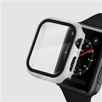 42MM IWATCH CASE WITH SCREEN PROTECTOR SILVER