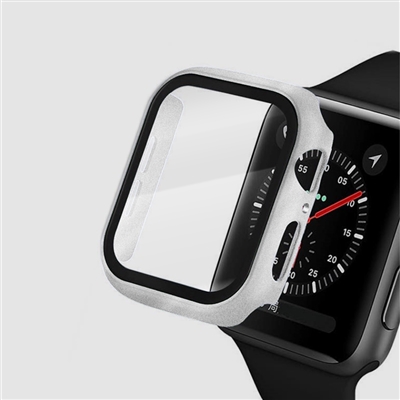 42MM IWATCH CASE WITH SCREEN PROTECTOR SILVER