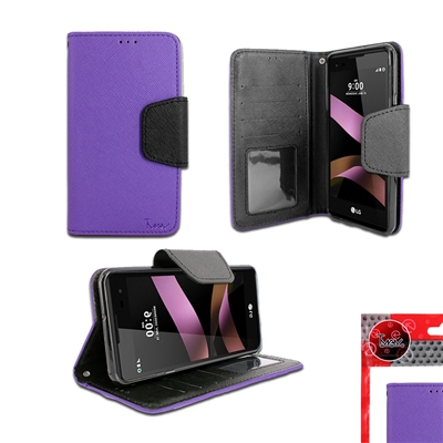 LG K20 Plus / K20V / LV5 WALLET CASE WC01 PURPLE