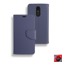 LG K30 / K10 (2018) / LMX410 Leather Wallet Case WC01 Blue