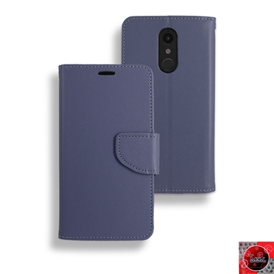 LG K30 / K10 (2018) / LMX410 Leather Wallet Case WC01 Blue
