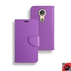 Motorola Moto E5 Plus/ Moto E5 Supra /XT1924 Leather Folio Wallet Case WC01 Purple