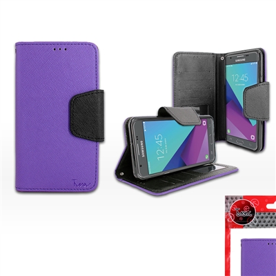 SAMSUNG J7 (2017) / J7 Prime / J7 V / J7 Perx WALLET CASE WC01 PURPLE