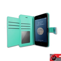 iPhone 7 Plus / 6S Plus Wallet Case with Extra Credit Card Slots Teal WC05-IPH7-P-TG