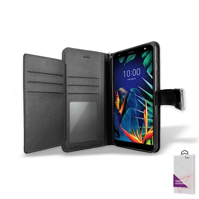 LG K40 Double Folio Leather wallet case,