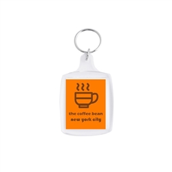 1 3/8 x 1 3/4 Inch Plastic Snap In Photo Key Chain (pack of 100)