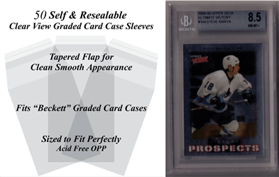 Superior Fit Sleeves for Beckett Graded Reg Card Slabs