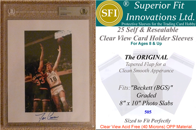 Superior Fit Sleeves for BGS 8X10 Photo Slabs