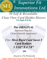 Superior Fit Sleeves for Card Saver 1 Card Holders