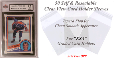 Superior Fit Sleeves for KSA Graded Card Slabs