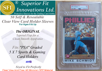 Superior Fit Sleeves for PSA Graded 5 x 7 Cards 50