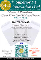 Superior Fit Sleeves for  SGC Tall Boy Card Slabs