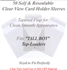 Superior Fit Sleeves For TALL BOY Top-Loaders (50) *205*